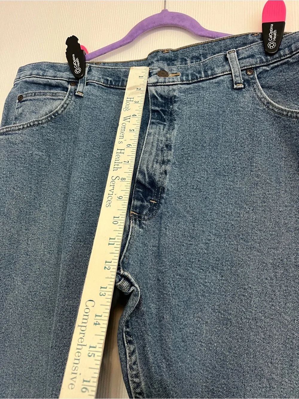 Wrangler Men's Medium Blue Slim Straight Jeans 40x34
